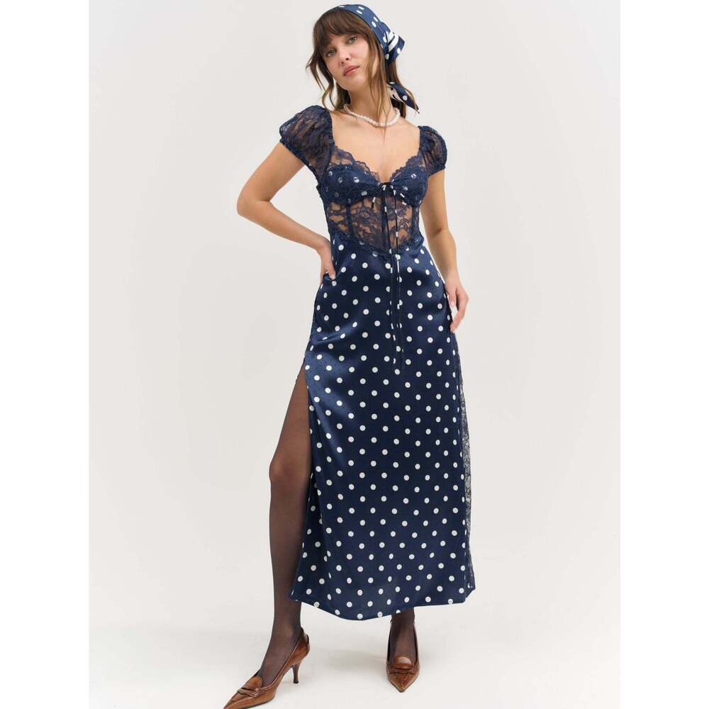 For love and lemons lace slip Casey Maxi Dress